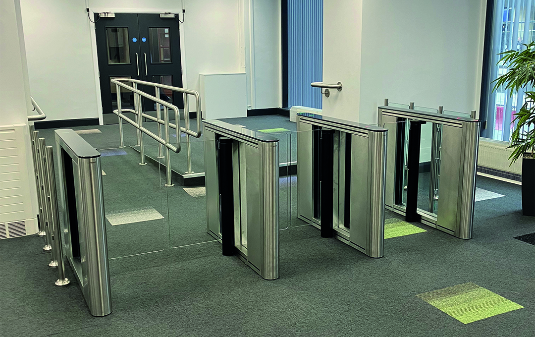 Britannia House/Record Vision Touch Speed Gates operating at Britannia House, Bradford Metropolitan Council 